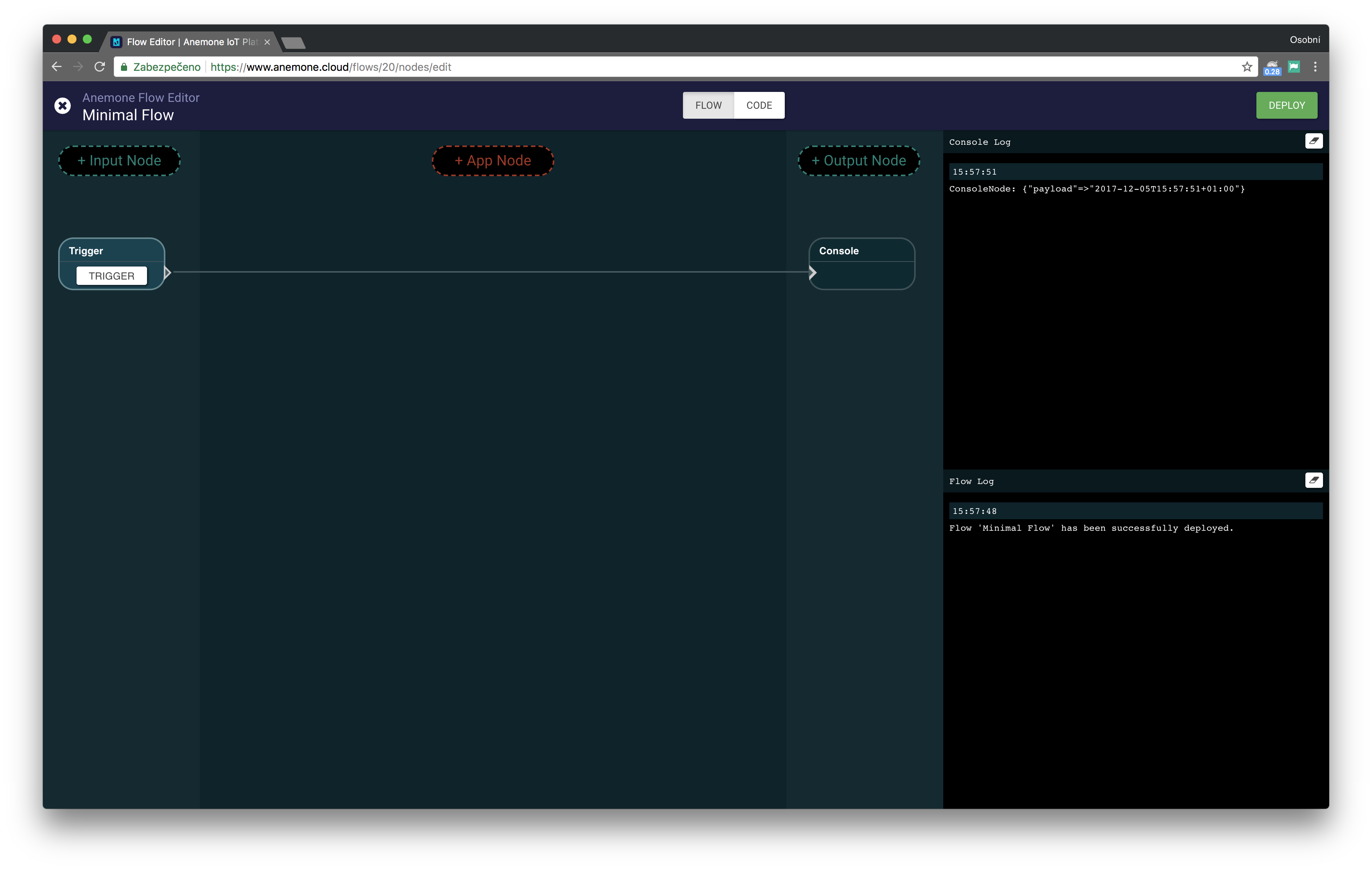 Minimal Flow Example