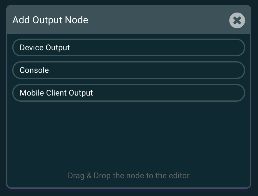 Anemone Output Nodes